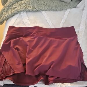 lululemon athletica Pleated Active Skort in Wine